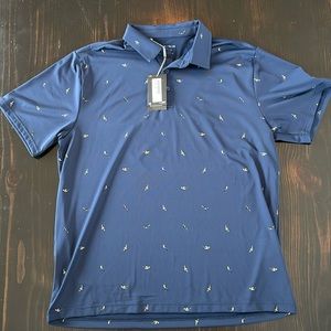 Under Armour The Playoff Polo Men’s SZ XL NWT Navy Blue with Golf Logo